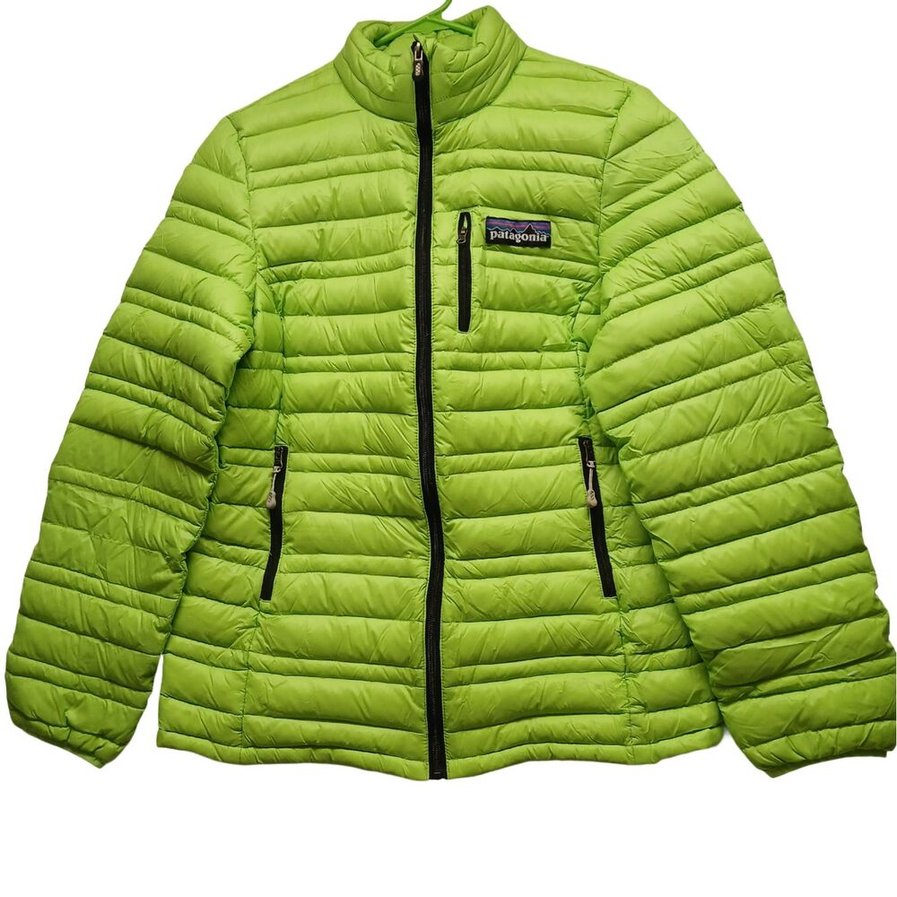 Patagonia Boy's Down Sweater Jacket XXL/2X Gecko Green 31080 Puffer Packable